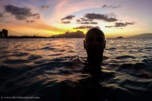 Laginha Beach, Mindelo's tranquil oasis, sundown serenity.