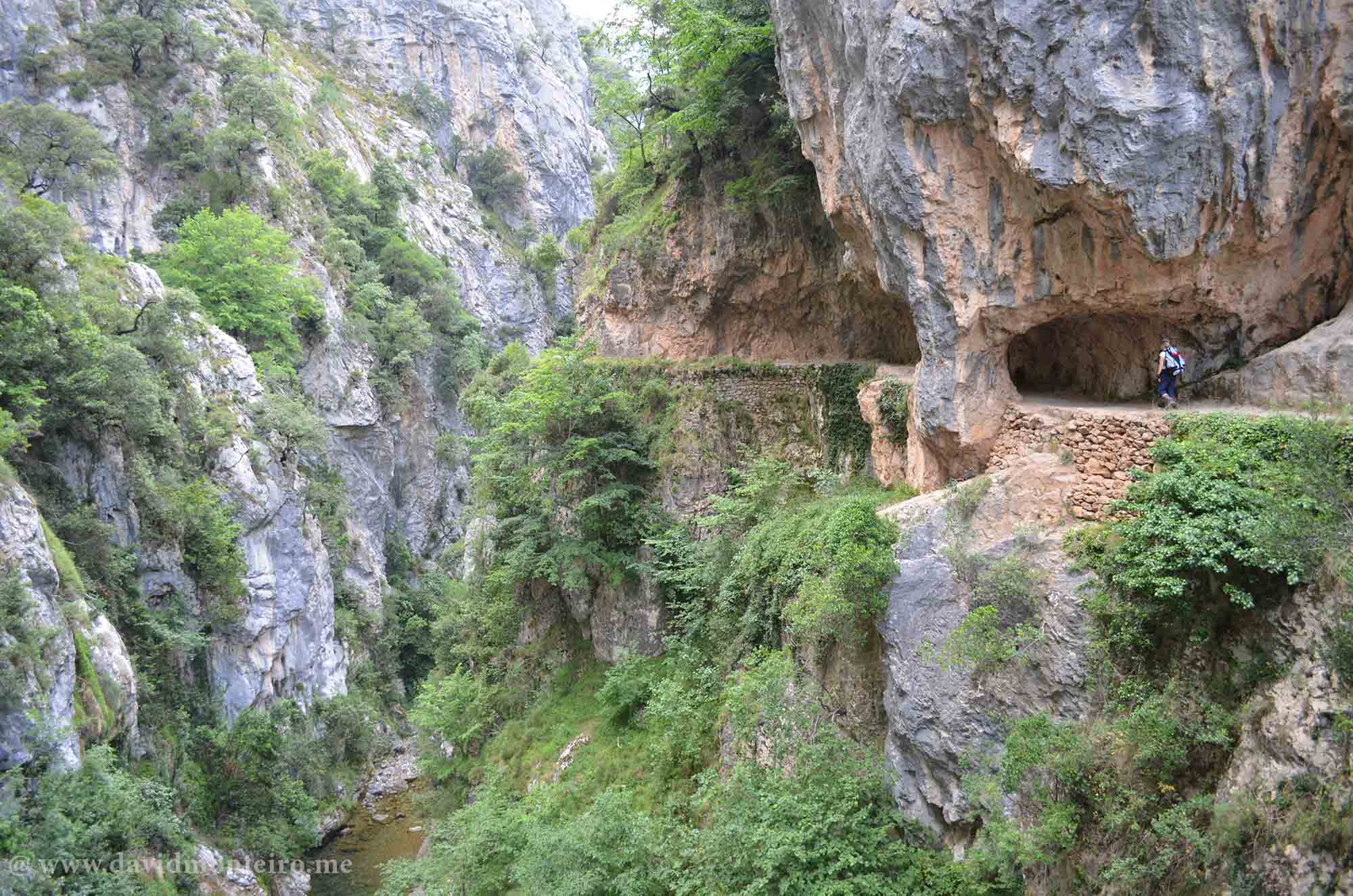 Walking the river Cares Gorge - Picos da Europa, Spain