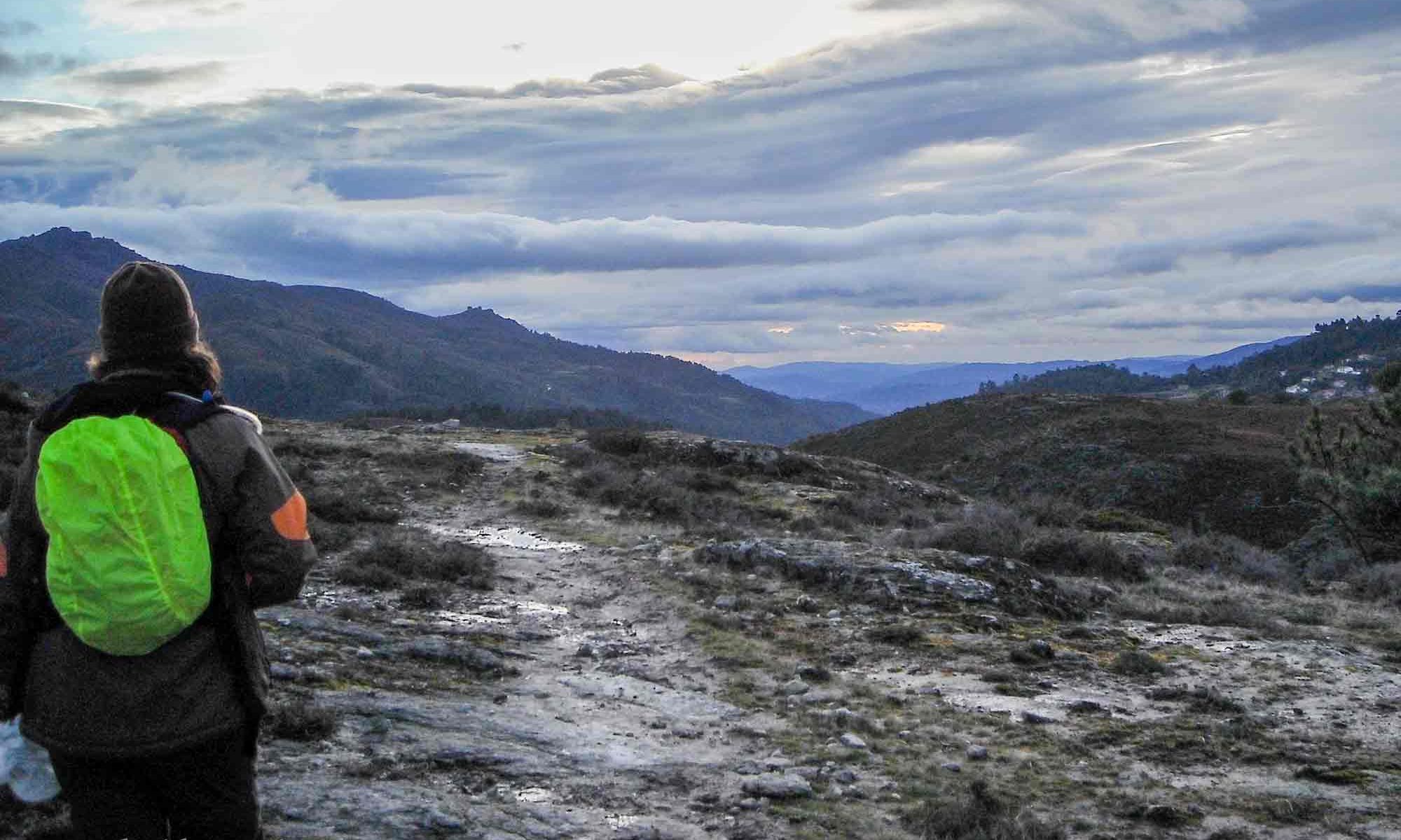 Stone walking trail at Geres