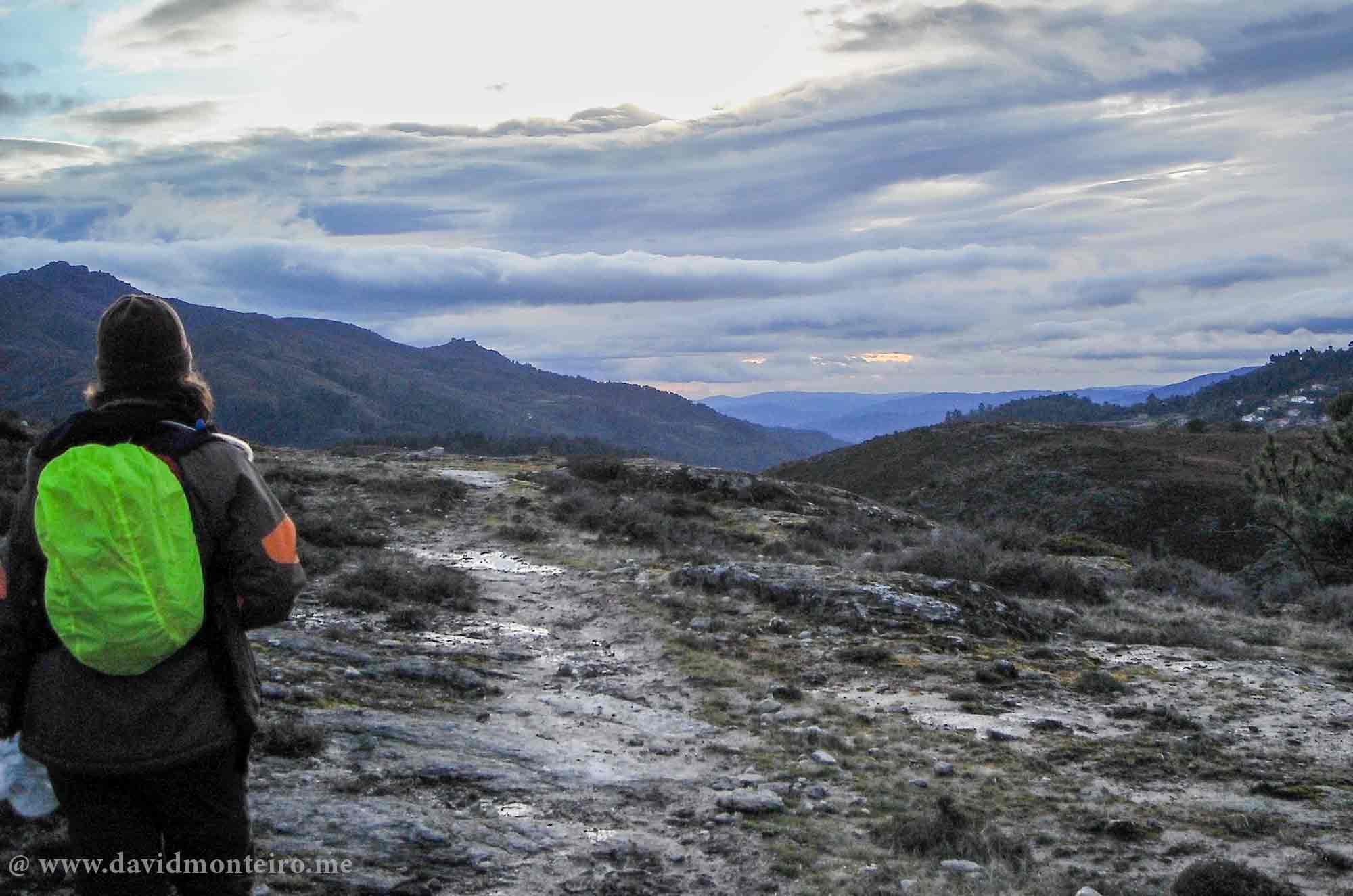 Stone walking trail at Geres