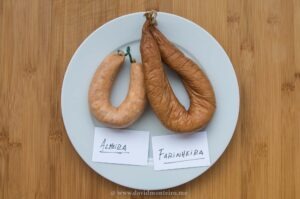Alheira and farinheira, are two distinct sausages.